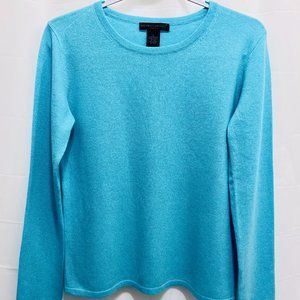 Preswick & Moore Women’s Cashmere Sweater, Size L, Light Blue
